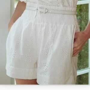Hill House Home The Eyelet Livie Nap white Cotton Shorts size XXL